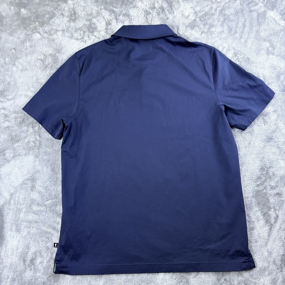 Ted Baker London Polo Mens Navy Size 4 Slim Cotton Short Sleeve Evening - Picture 14 of 14